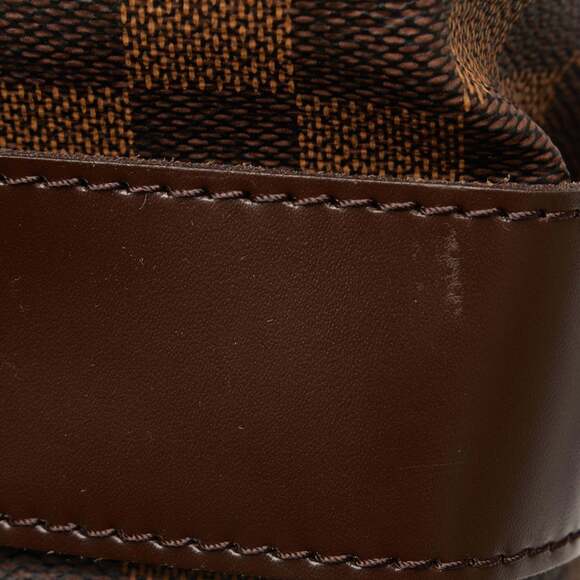 LOUIS VUITTON Authentic Brown Damier Leather Shoulder Bag